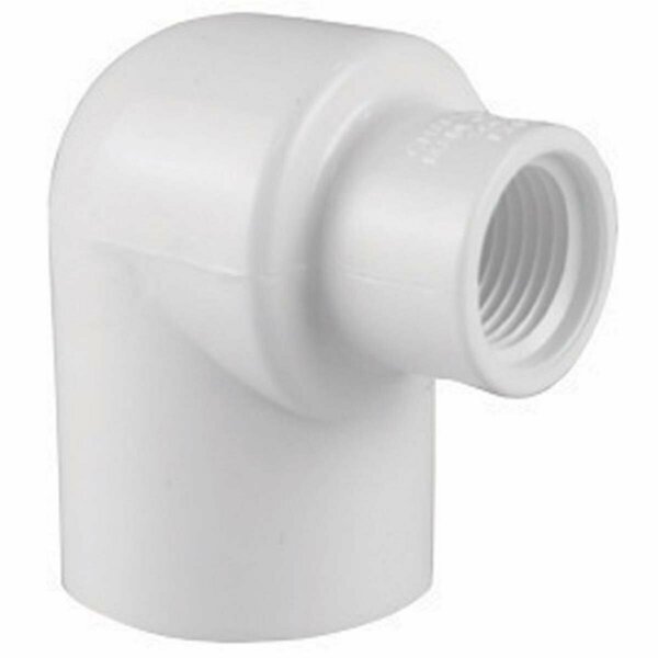 Pinpoint PVC023012600 0.75 x 0.5 in. FPT PVC 90 deg Reducing Elbow, 25PK PI708542